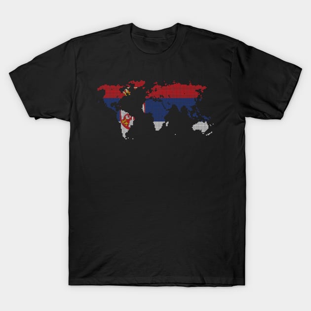 Serbia T-Shirt by 1STunningArt